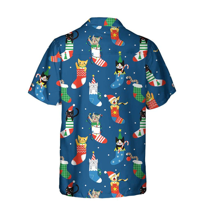 Lune London | Cute cats in Christmas socks Hawaiian shirt, Christmas cat shirt, Best Christmas gift