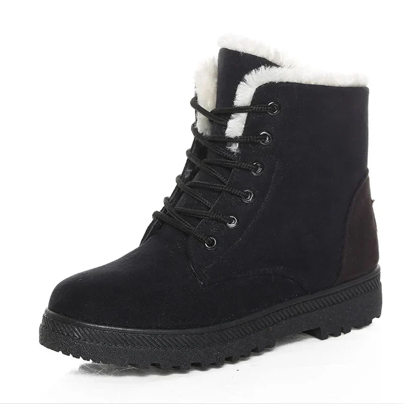 Lune London | Winter Boots - Warm Ankle Boots with Soft Lining, Low Heel and Comfortable Design