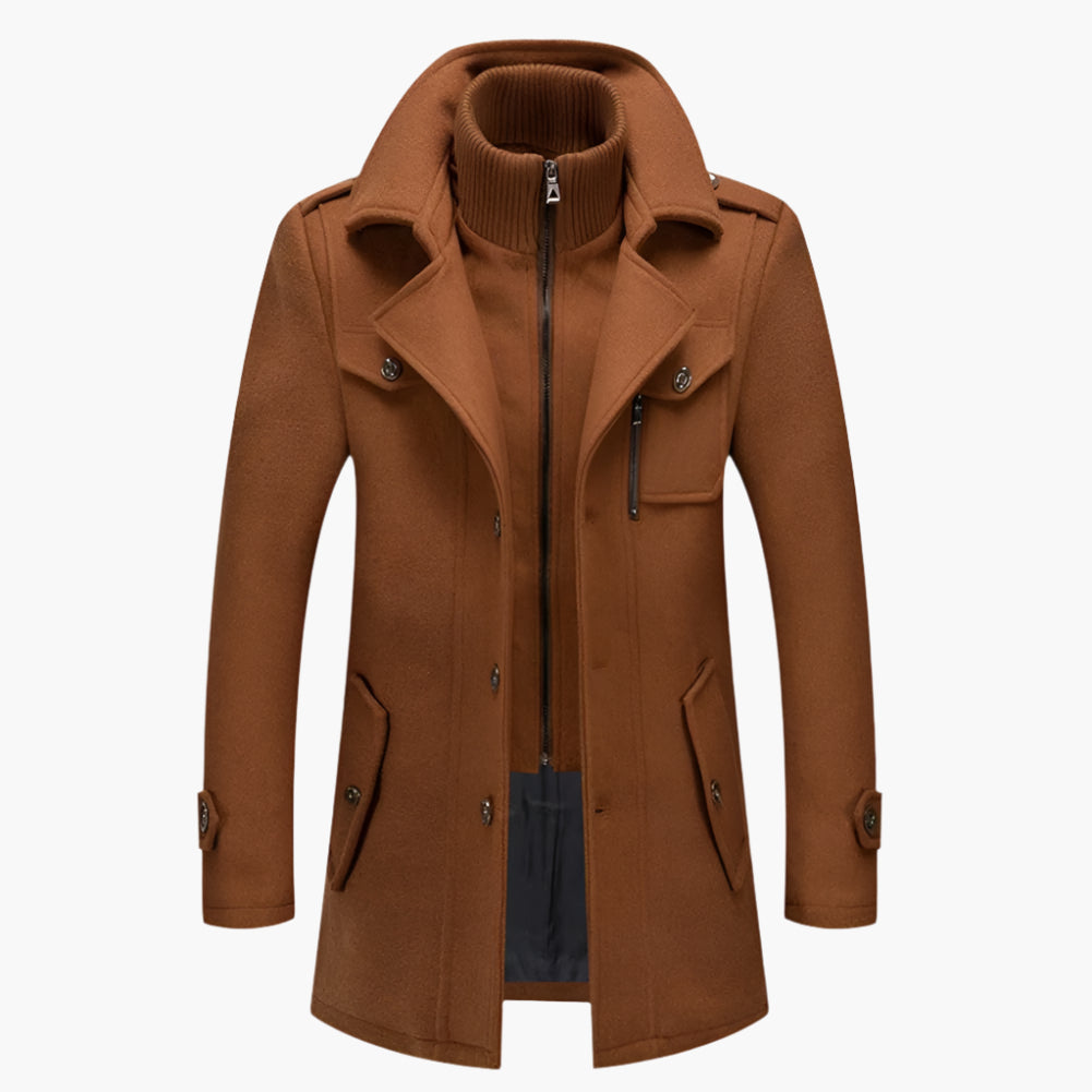 Amarae | Elegant two-piece winter coat - Elegant office and leisure jacket