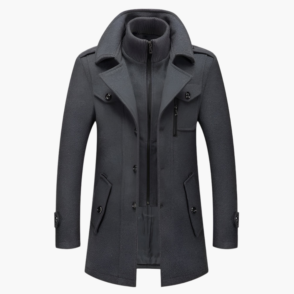 Amarae | Elegant two-piece winter coat - Elegant office and leisure jacket