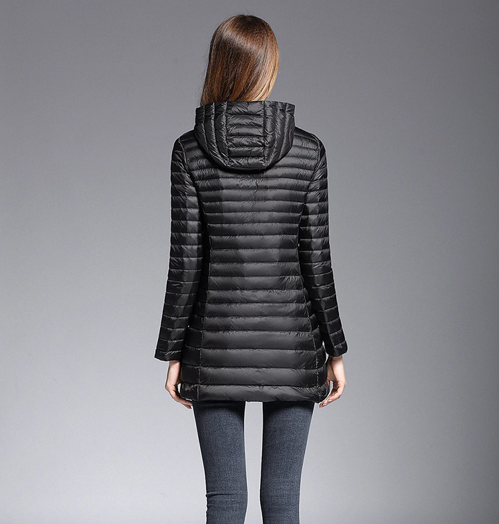 Lune London | Long Down Jacket with Hood Practical Lightness