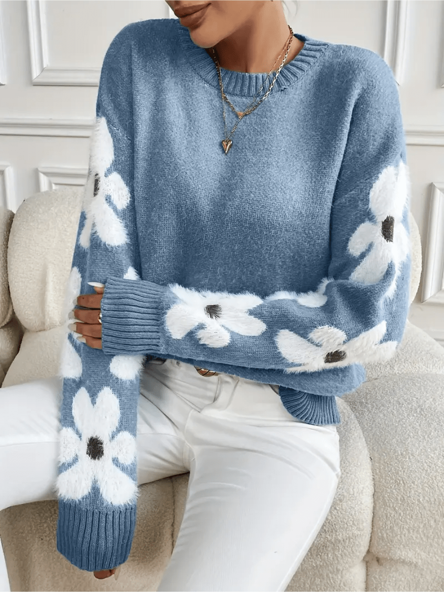 Lune London | Comfort sweatshirt with floral pattern