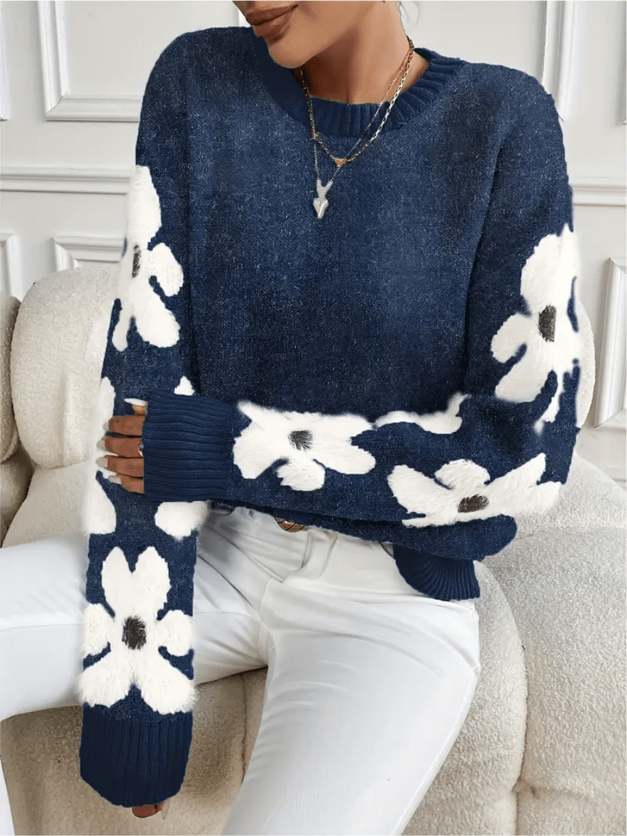 Lune London | Comfort sweatshirt with floral pattern