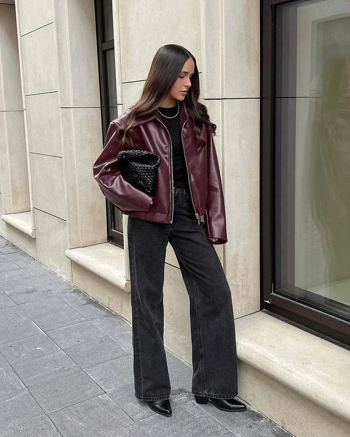 Lune London | High-quality vegan leather jacket for women Maelle