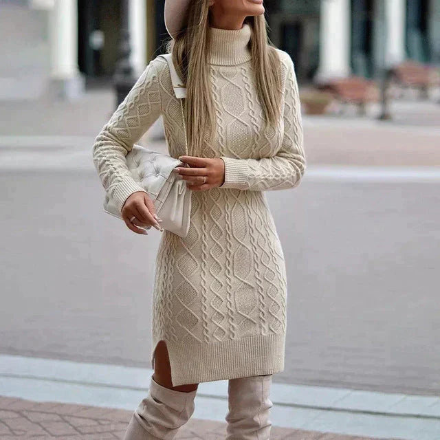 Lune London | Elegant winter knitted dress