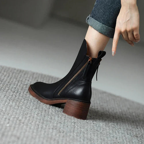 Amarae | Block heel ankle boots - Trendy shoes