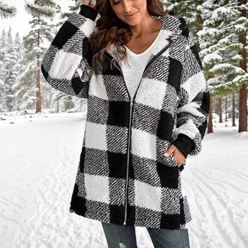 Amarae | Winter patchwork coat - Longer | | Hooded coat