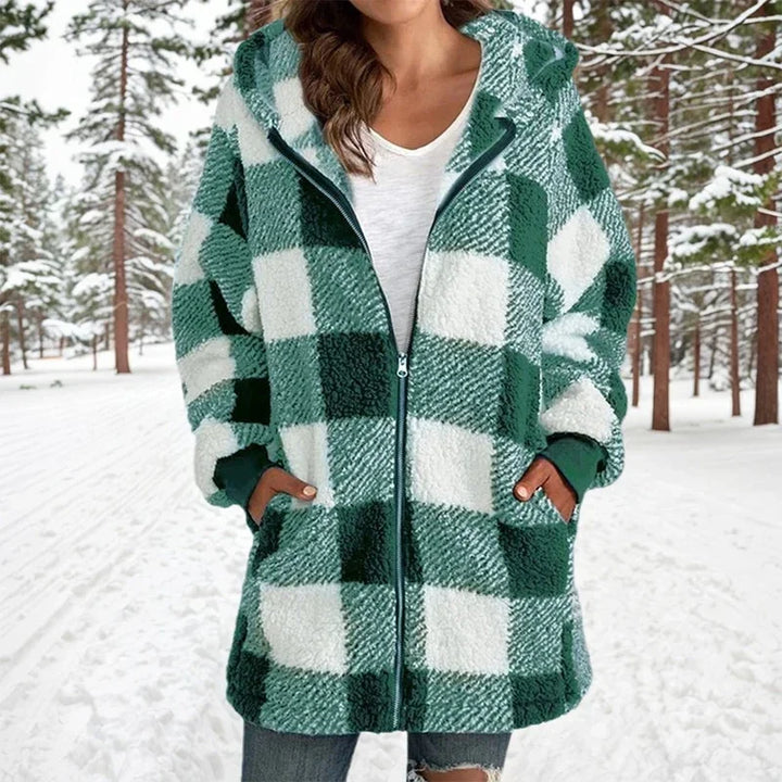 Lune London | Winter patchwork coat - Longer | | Hooded coat