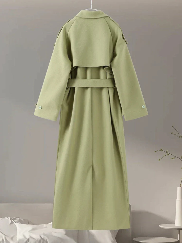 Lune London | Women's coat - Elegant and comfortable coat with belt and double row of buttons for cold days
