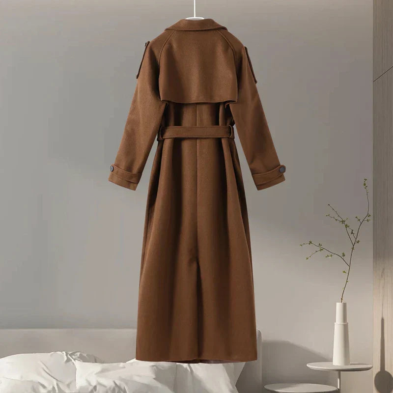 Lune London | Women's coat - Elegant and comfortable coat with belt and double row of buttons for cold days