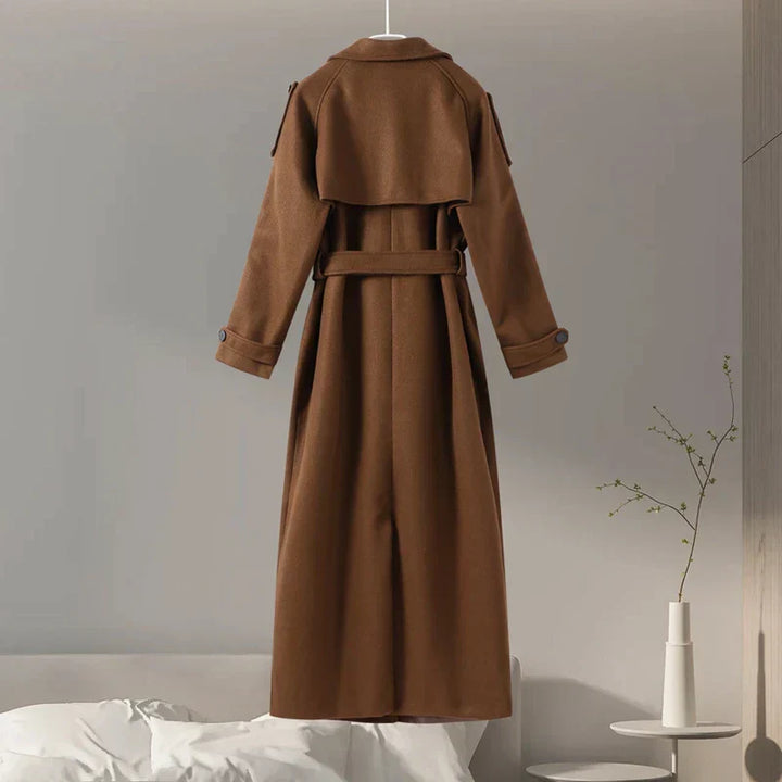 Lune London | Women's coat - Elegant and comfortable coat with belt and double row of buttons for cold days
