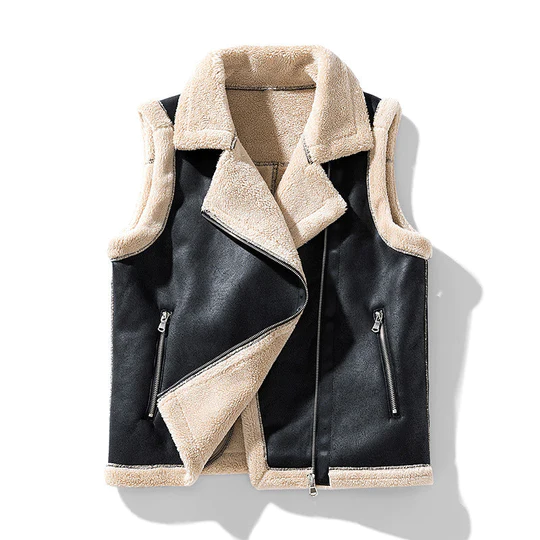 Lune London | Women's sleeveless leather jacket