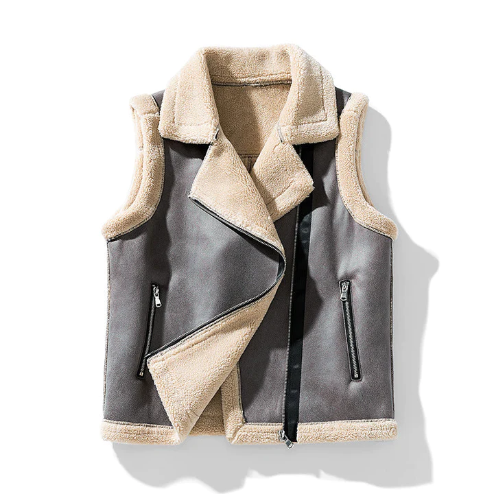 Lune London | Sleeveless Vest with Fur for Women