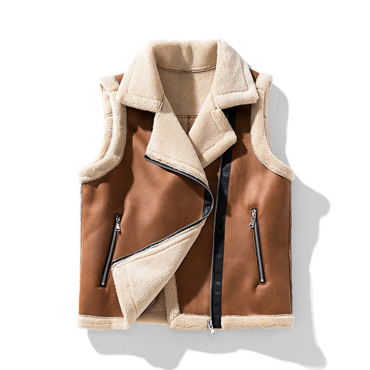 Lune London | Sleeveless Vest with Fur for Women