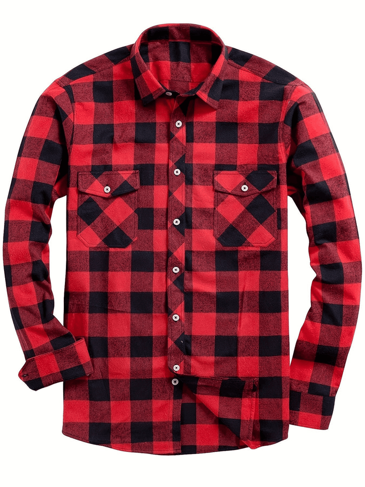 Lune London | Chemise de loisirs pour hommes avec imprimé bûcheron
