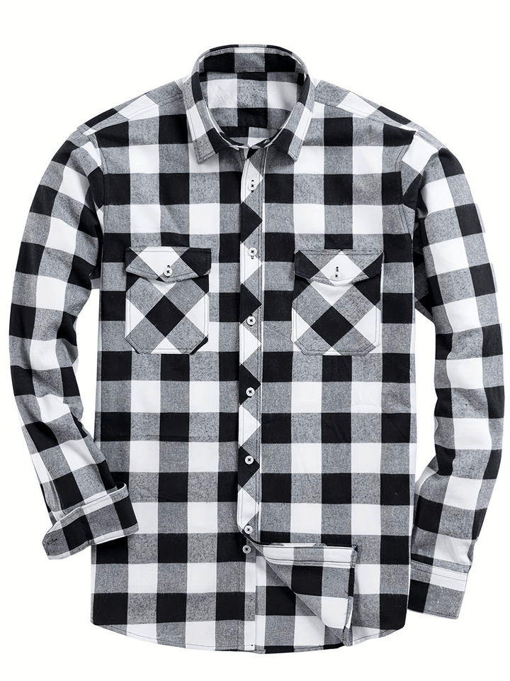 Lune London | Casual men's shirt with plaid print