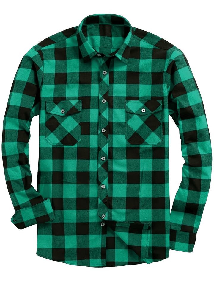 Lune London | Chemise de loisirs pour hommes avec imprimé bûcheron