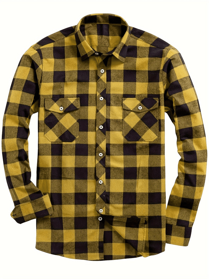 Lune London | Casual men's shirt with plaid print
