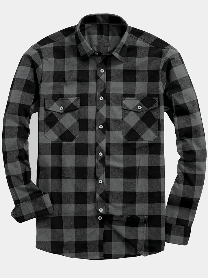 Lune London | Chemise de loisirs pour hommes avec imprimé bûcheron