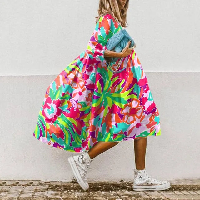 Lune London | Elegant Beach Dress with Print