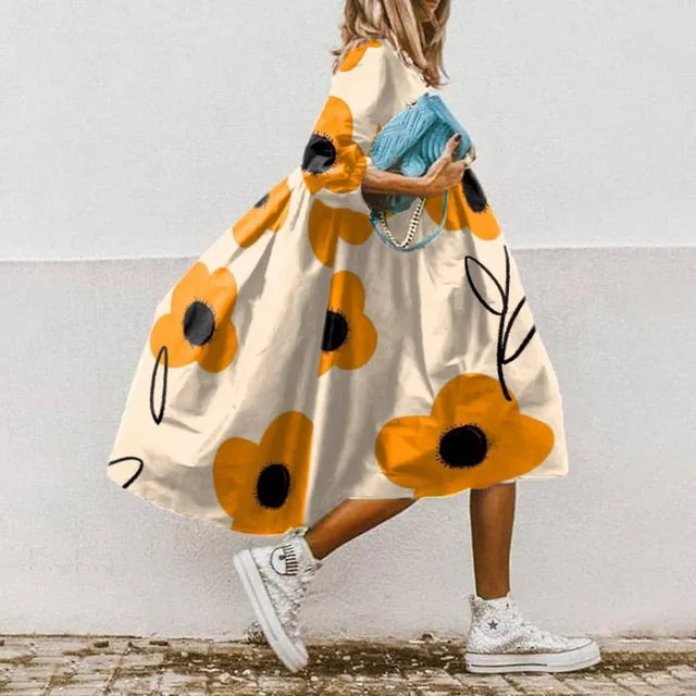 Lune London | Elegant Beach Dress with Print