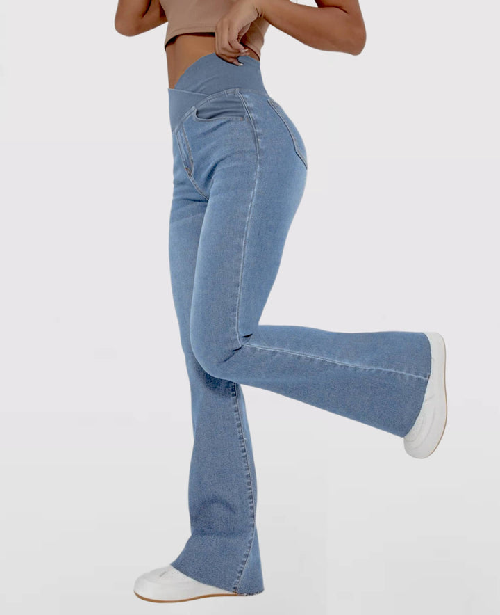 Lune London | High-waisted stretch jeans