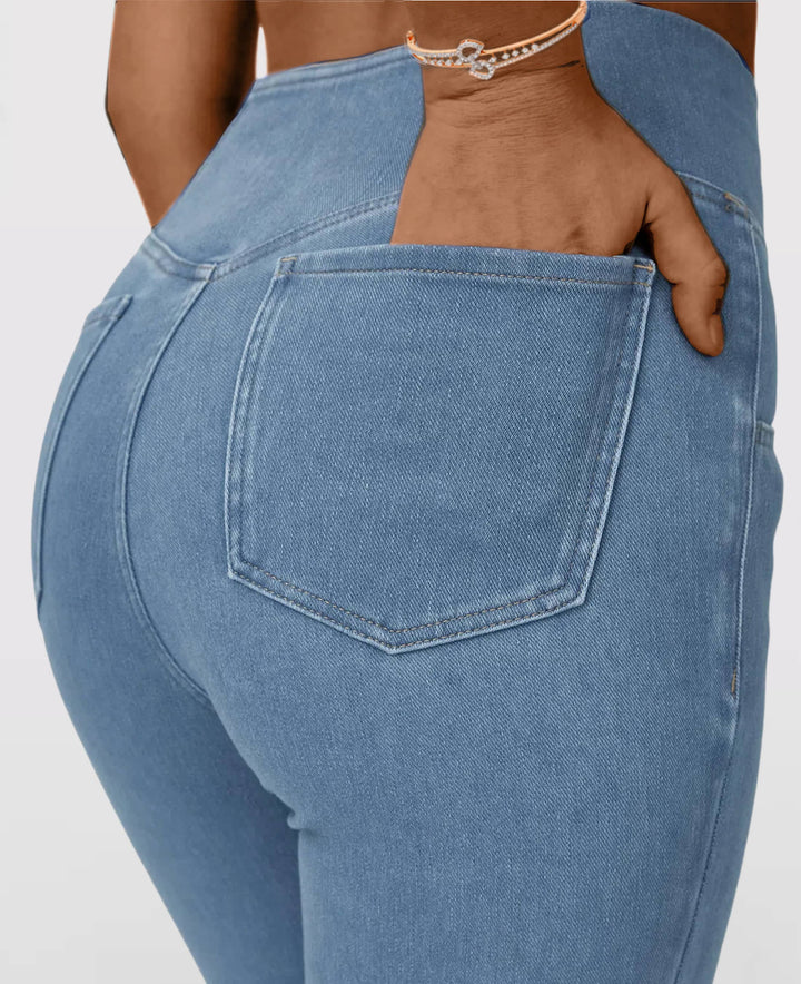 Lune London | High-waisted stretch jeans