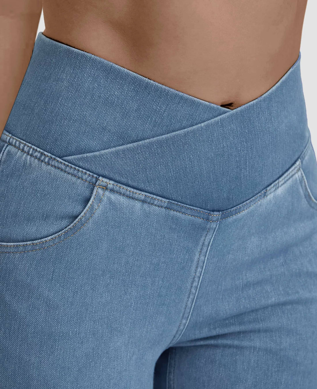 Lune London | High-waisted stretch jeans