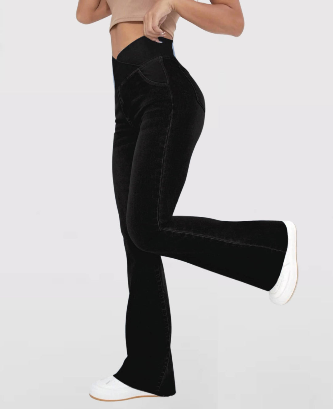 Lune London | High-waisted stretch jeans