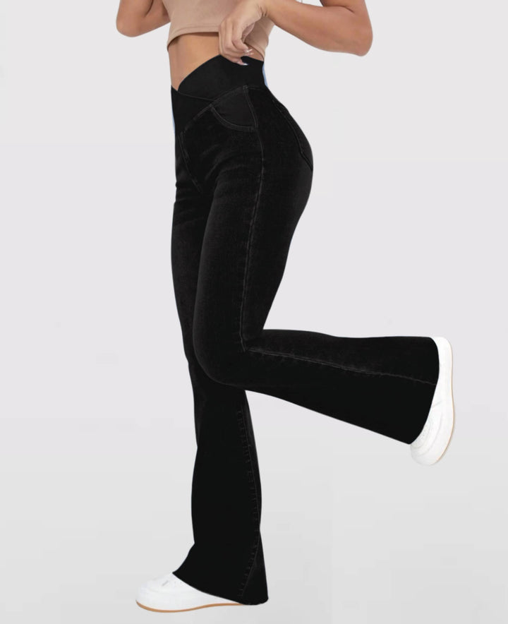 Lune London | High-waisted stretch jeans