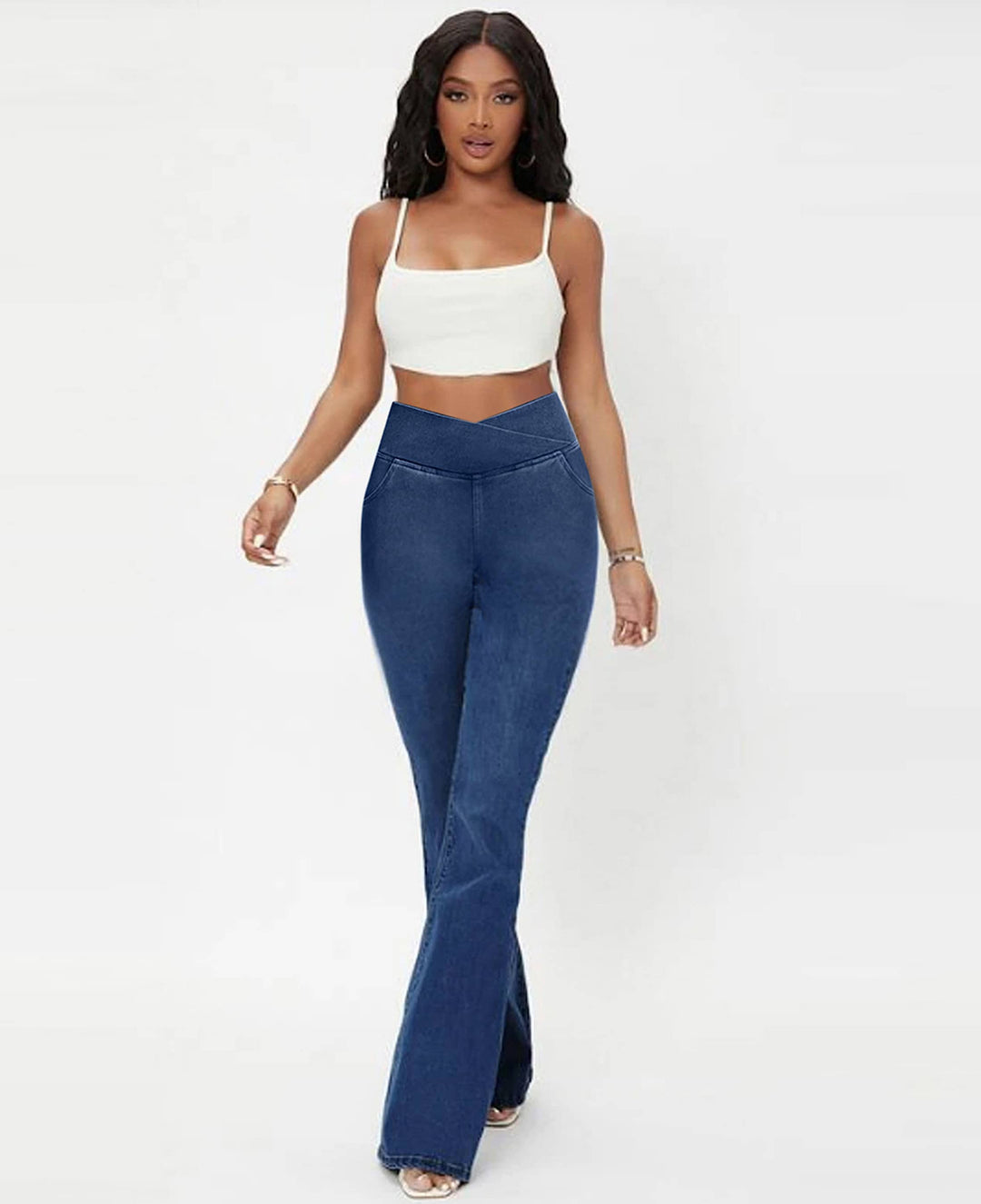 Lune London | High-waisted stretch jeans