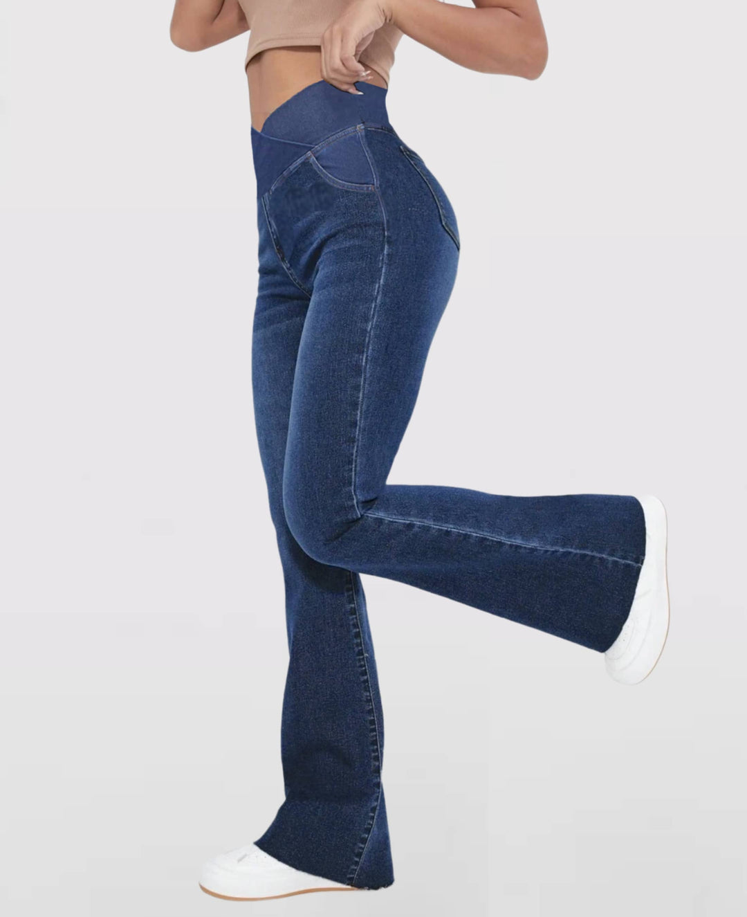 Lune London | High-waisted stretch jeans