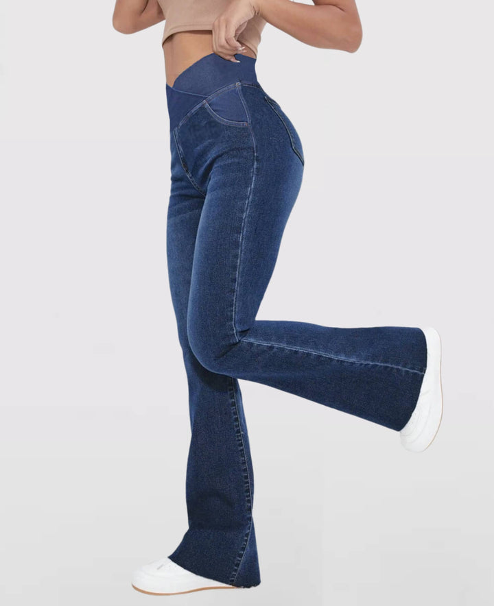 Lune London | High-waisted stretch jeans
