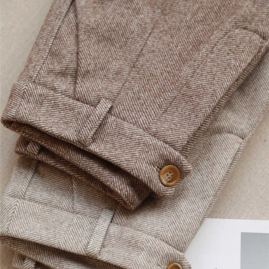 Lune London | Women's Pants with Herringbone Pattern for Versatile Clothing In All Seasons