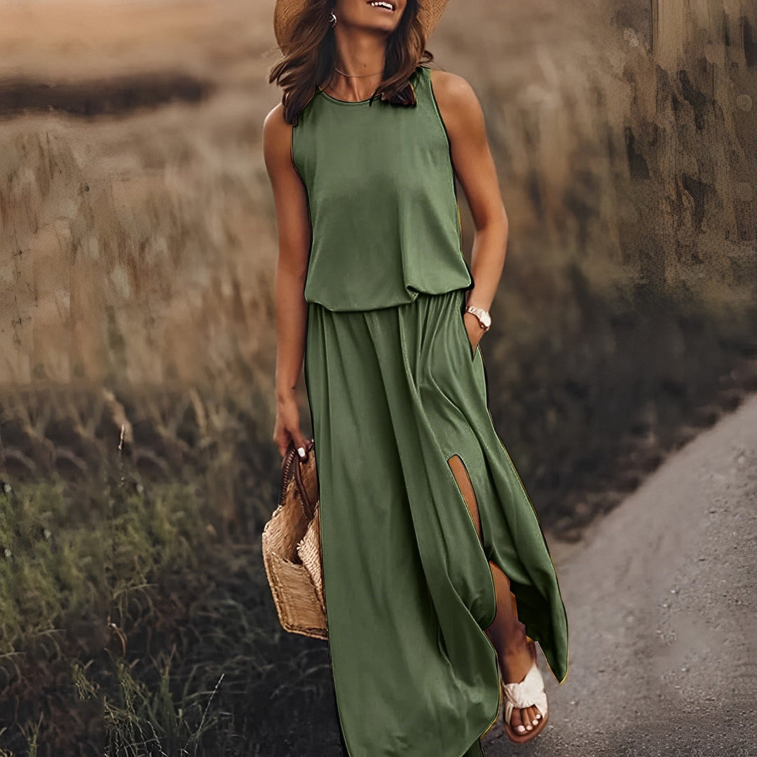 Lune London | Elegant Color Play Dress