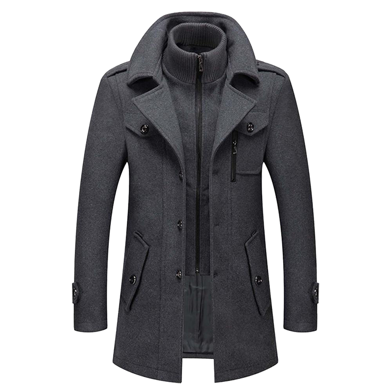 Amarae | Double-breasted coat for men - Regular fit