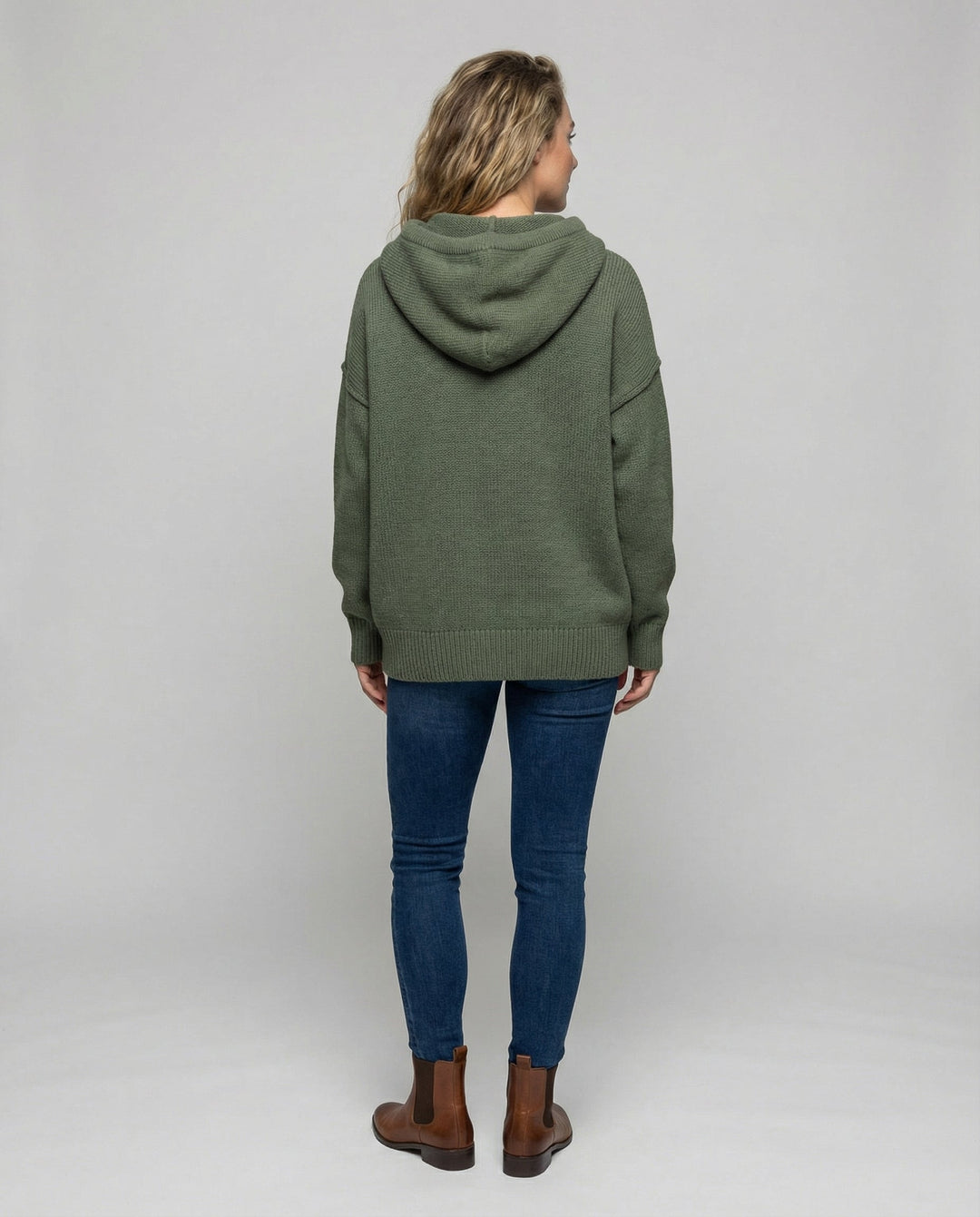 Casual, stylish pullover with stack collar | Amarae