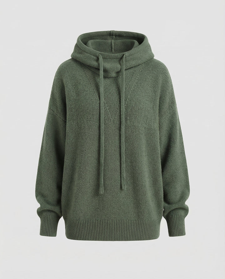 Casual, stylish pullover with stack collar | Amarae
