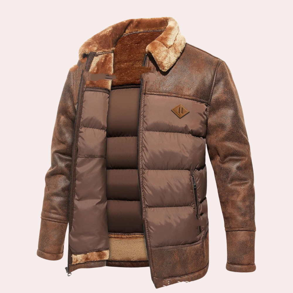 Lune London | Quilted hip-length winter jacket - Stand collar full zip jacket