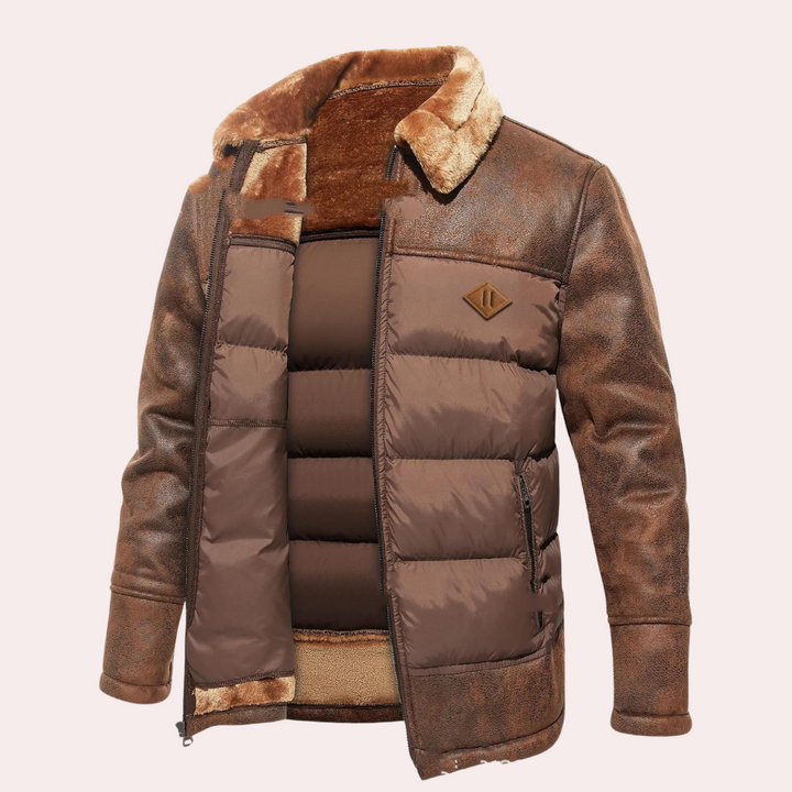 Lune London | Quilted hip-length winter jacket - Stand collar full zip jacket