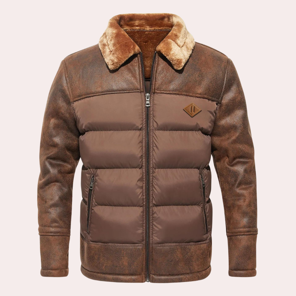 Lune London | Quilted hip-length winter jacket - Stand collar full zip jacket