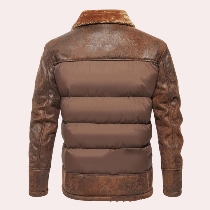 Lune London | Quilted hip-length winter jacket - Stand collar full zip jacket