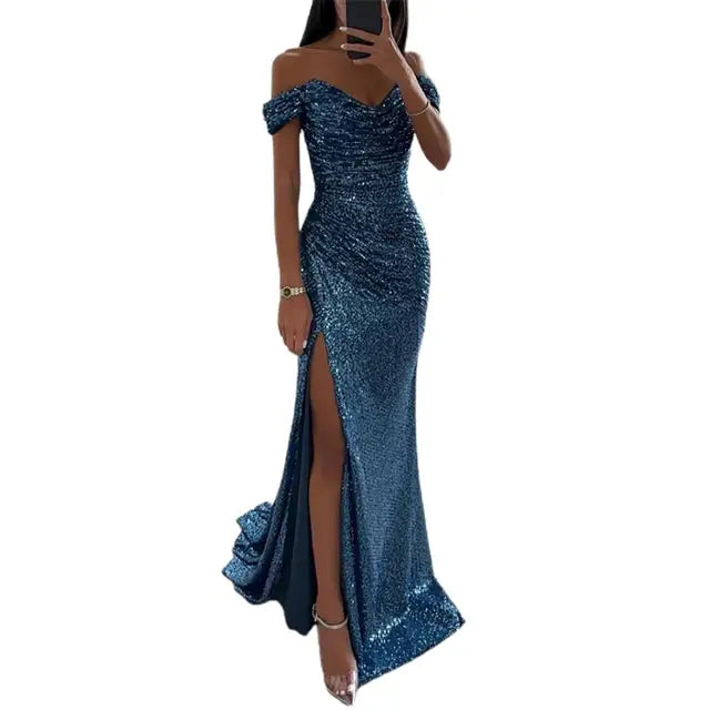 Lune London | Dress Elegant Off-Shoulder Evening Dress