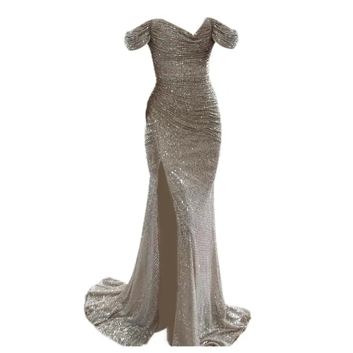 Lune London | Elegant V Neck Evening Dress