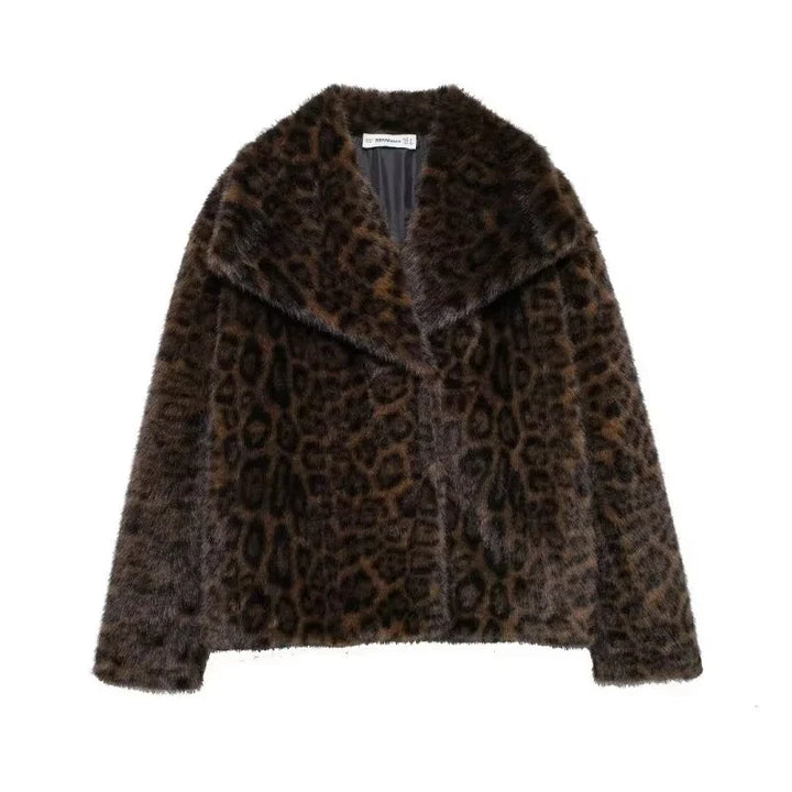 Lune London | Manteau d'hiver pour femmes - Manteau long en fausse fourrure