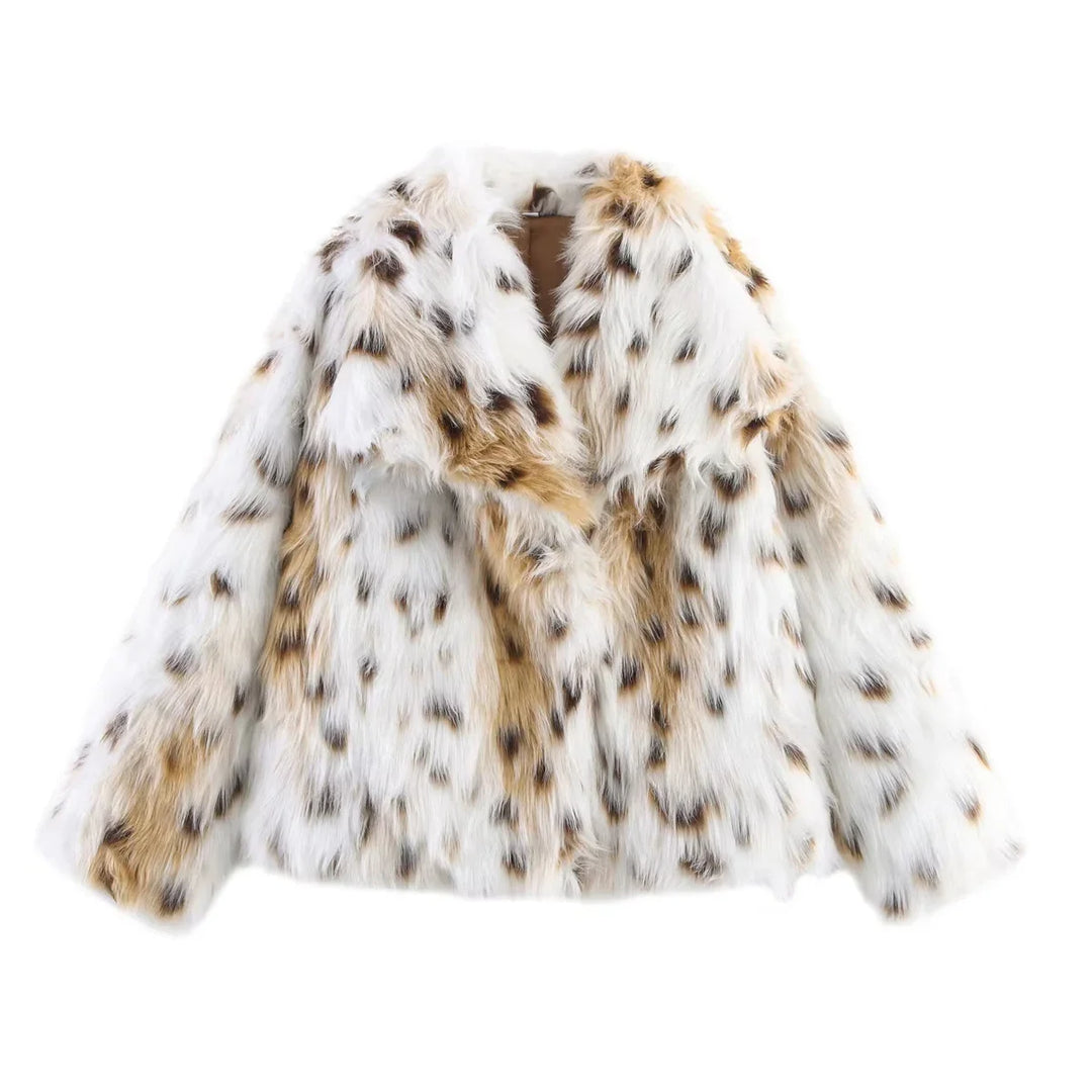 Lune London | Manteau d'hiver pour femmes - Manteau long en fausse fourrure