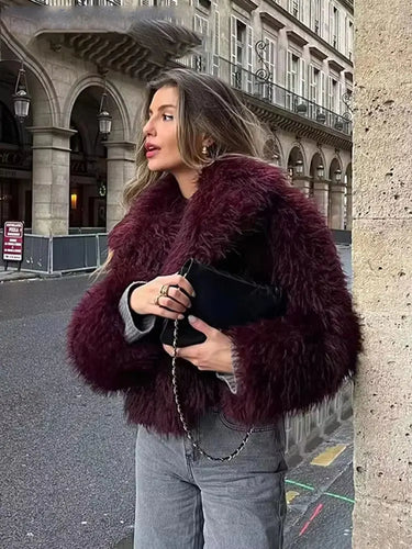 Amarae | Manteau d'hiver pour femmes - Manteau long en fausse fourrure
