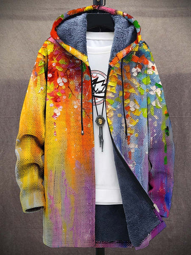 Amarae | Artistic cardigan with colorful brushstrokes