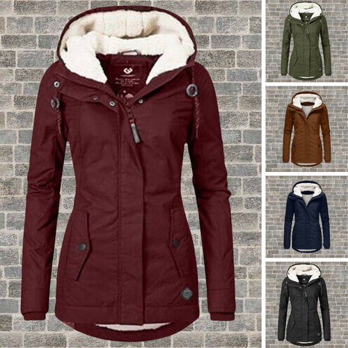 Elsie Belle | New pleated cotton coat with hood