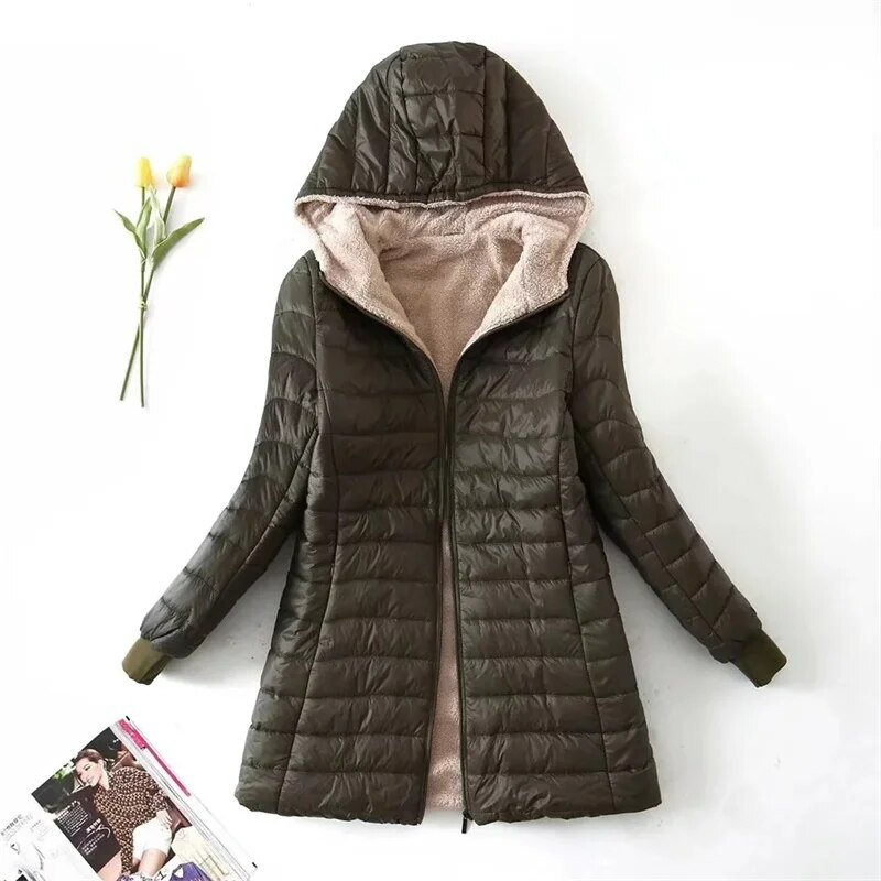 Lune London | lightweight jacket for women with fleece lining for winter